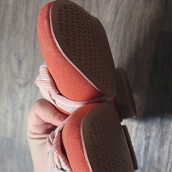 Violet & Red Season orange fabric loafers size 10M - Picture 9 of 10